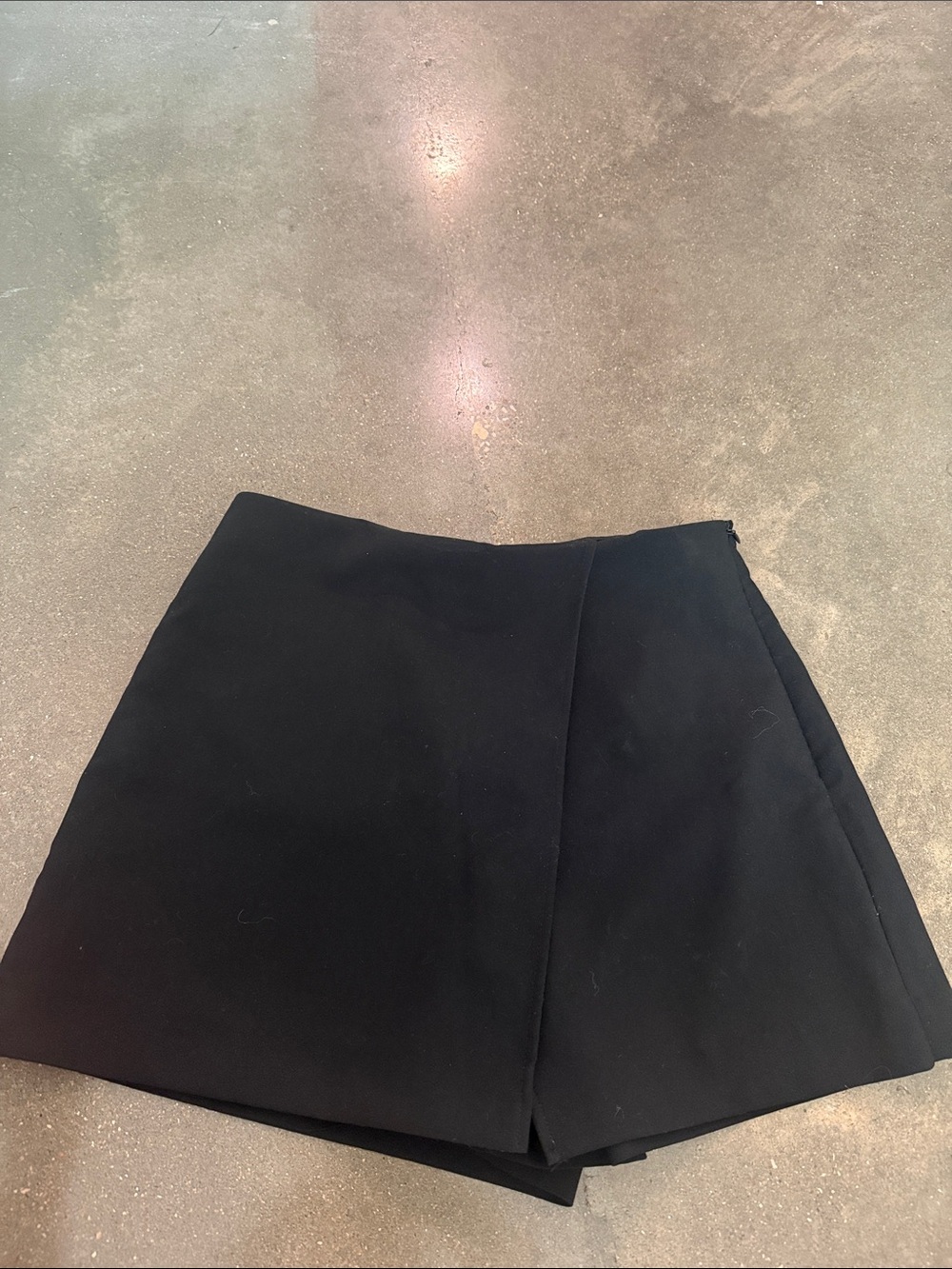 Zara Black Wrap-Front Skort